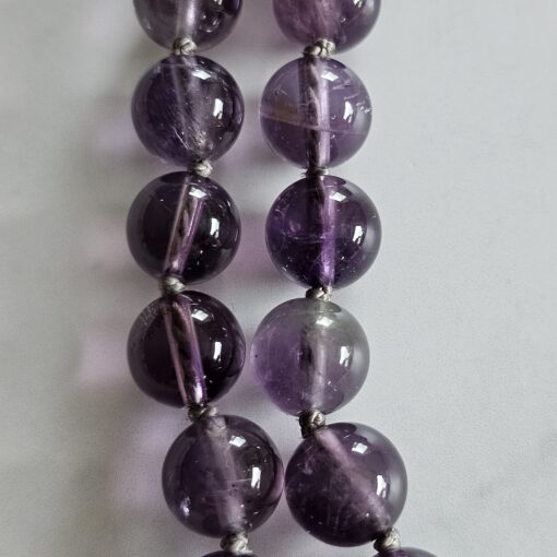 Amethyst-Citrin-Milchquarz-Mala mit Ametrin-Anhänger – Bild 24