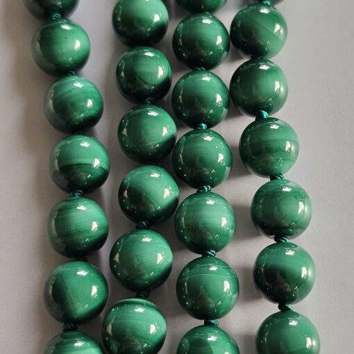 Malachit-Mala (1) mit Malachit-Tropfen und Armband – Bild 2