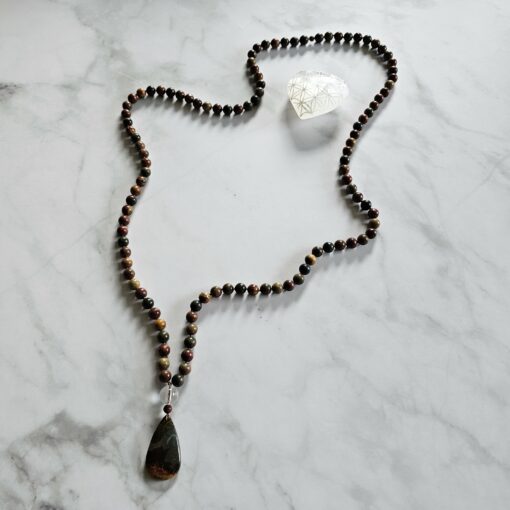 Jaspis („Picasso-Jaspis“) -Mala mit „Picasso-Jaspis“-Anhänger – Bild 5