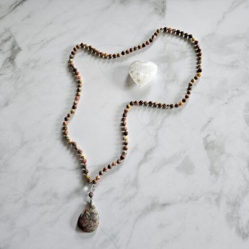 Achat („Crazy Lace“ Achat) -Mala (3) mit „Crazy Lace“ Achat-Anhänger – Bild 5