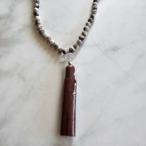 Eudialyt-Mala mit Seidenquaste – Bild 6