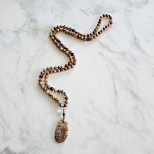 Achat („Crazy Lace“ Achat) -Mala (2) mit „Crazy  Lace“ Achat-Anhänger und Armband – Bild 6