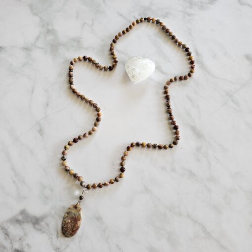 Achat („Crazy Lace“ Achat) -Mala (2) mit „Crazy  Lace“ Achat-Anhänger und Armband – Bild 7