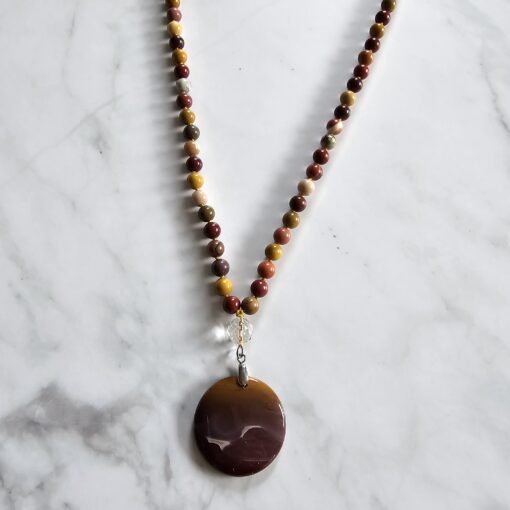 Mookait-Mala mit Mookait-Anhänger und Armband – Bild 8