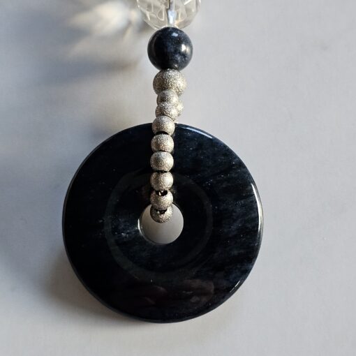 Dumortierit-Mala (1) mit Dumortierit-Donut und Armband – Bild 9