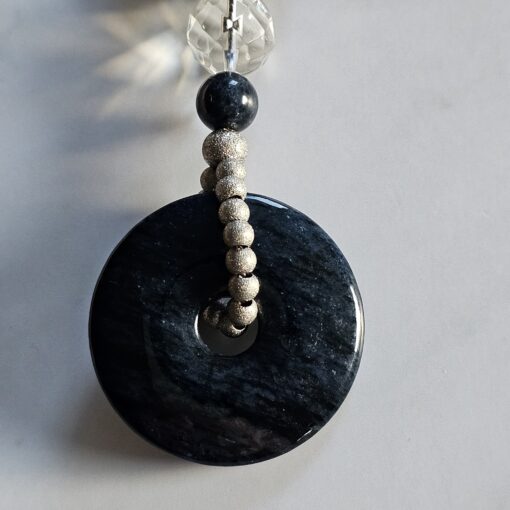 Dumortierit-Mala (1) mit Dumortierit-Donut und Armband – Bild 10