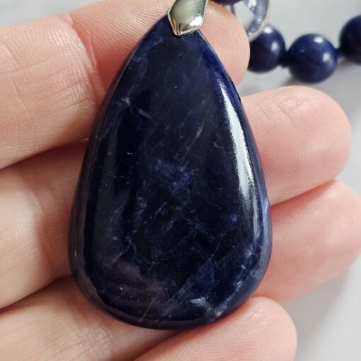 Sodalith-Mala (1) mit Sodalith-Anhänger und Armband – Bild 10