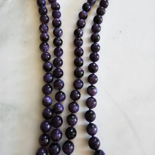 Charoit-Mala (1) mit Charoit-Anhänger und Armband – Bild 11