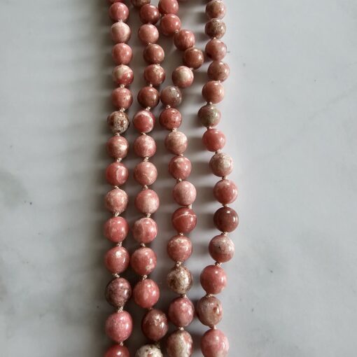 Thulit (Mangan-Zoisit) -Mala (1) mit Thulit-Anhänger und Armband – Bild 11