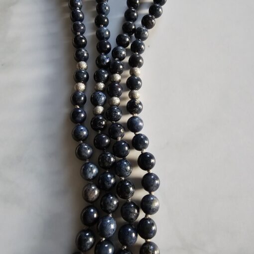 Dumortierit-Mala (1) mit Dumortierit-Donut und Armband – Bild 12