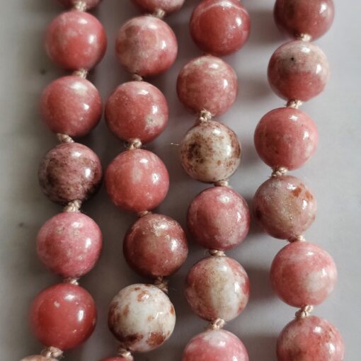 Thulit (Mangan-Zoisit) -Mala (1) mit Thulit-Anhänger und Armband – Bild 12