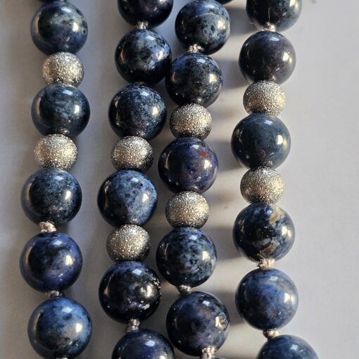 Dumortierit-Mala (1) mit Dumortierit-Donut und Armband – Bild 13