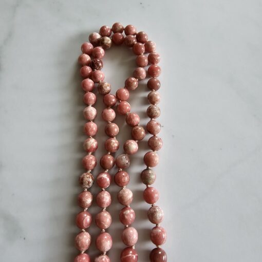 Thulit (Mangan-Zoisit) -Mala (1) mit Thulit-Anhänger und Armband – Bild 13