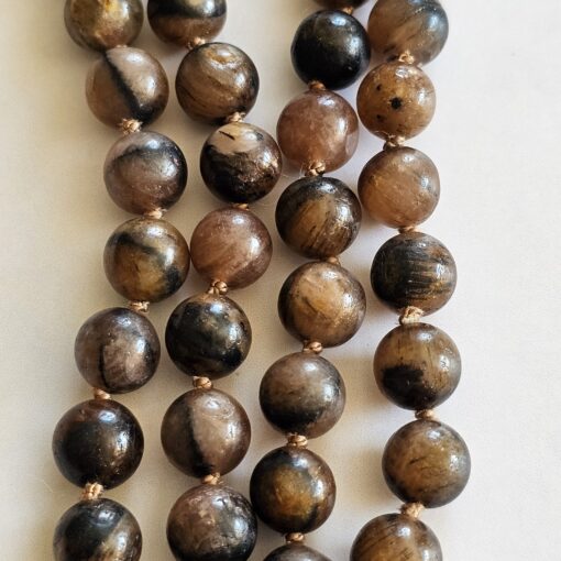 Chiastolith (Andalusit) -Mala mit Chiastolith-Anhänger und Armband – Bild 14
