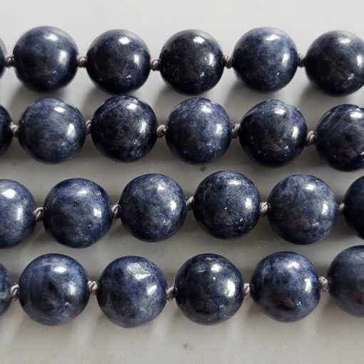 Saphir-Mala mit Edelstahlanhänger und Armband – Bild 14