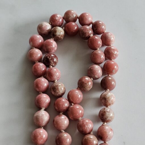 Thulit (Mangan-Zoisit) -Mala (1) mit Thulit-Anhänger und Armband – Bild 14
