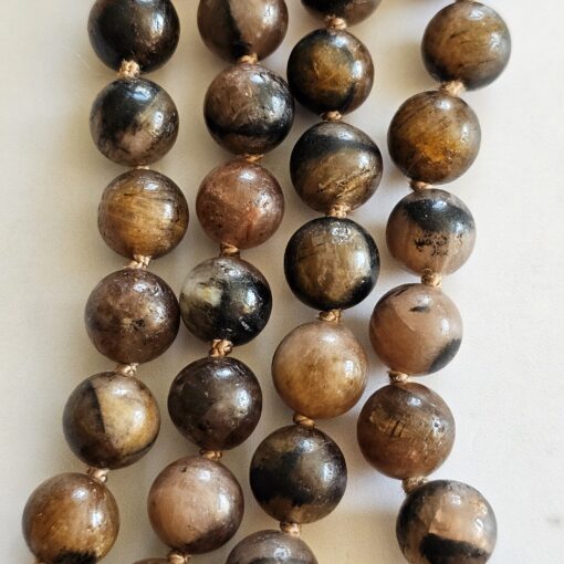 Chiastolith (Andalusit) -Mala mit Chiastolith-Anhänger und Armband – Bild 15