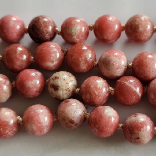Thulit (Mangan-Zoisit) -Mala (1) mit Thulit-Anhänger und Armband – Bild 15