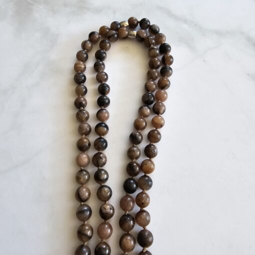 Chiastolith (Andalusit) -Mala mit Chiastolith-Anhänger und Armband – Bild 16