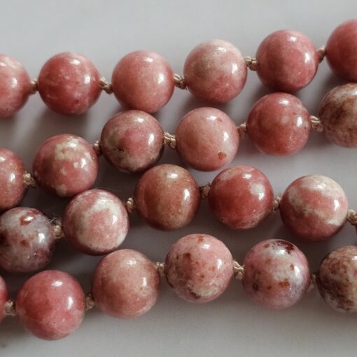 Thulit (Mangan-Zoisit) -Mala (1) mit Thulit-Anhänger und Armband – Bild 16