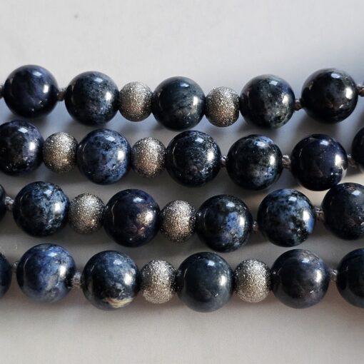 Dumortierit-Mala (1) mit Dumortierit-Donut und Armband – Bild 17