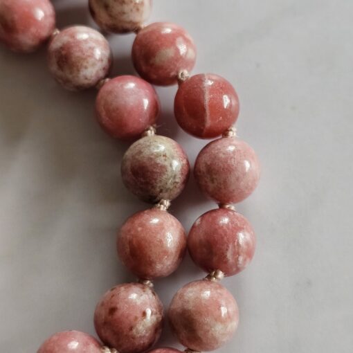 Thulit (Mangan-Zoisit) -Mala (1) mit Thulit-Anhänger und Armband – Bild 17