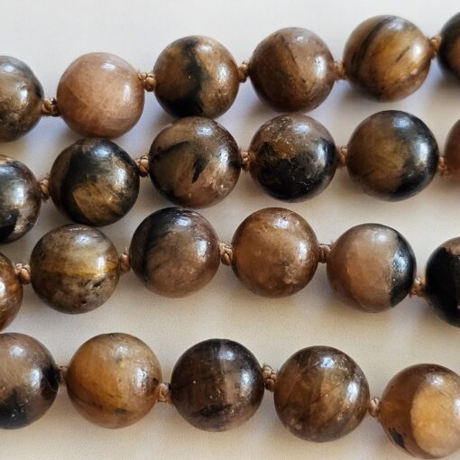 Chiastolith (Andalusit) -Mala mit Chiastolith-Anhänger und Armband – Bild 18