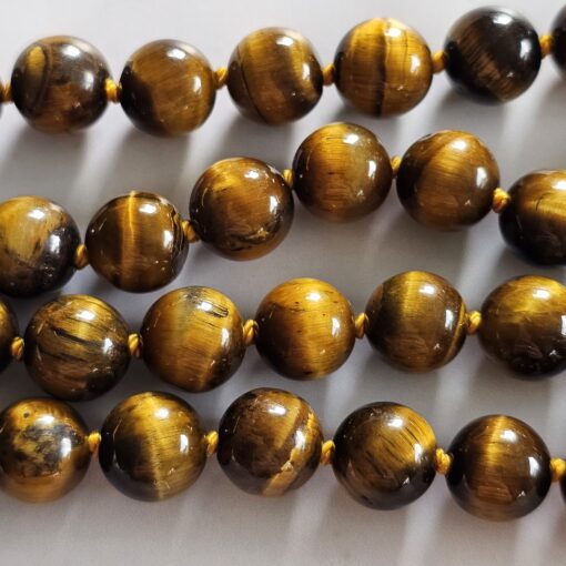 Tigeraugen-Messing-Mala mit Tigeraugen-Anhänger und Armband – Bild 18