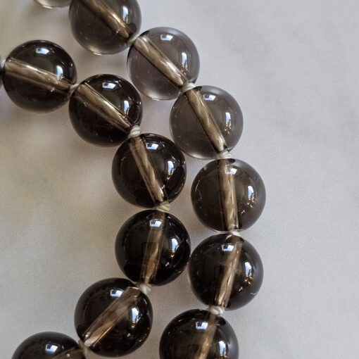 Bergkristall-Rauchquarz-Rosenquarz-Mala mit Edelstahlanhänger und Armband – Bild 20