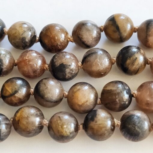 Chiastolith (Andalusit) -Mala mit Chiastolith-Anhänger und Armband – Bild 19