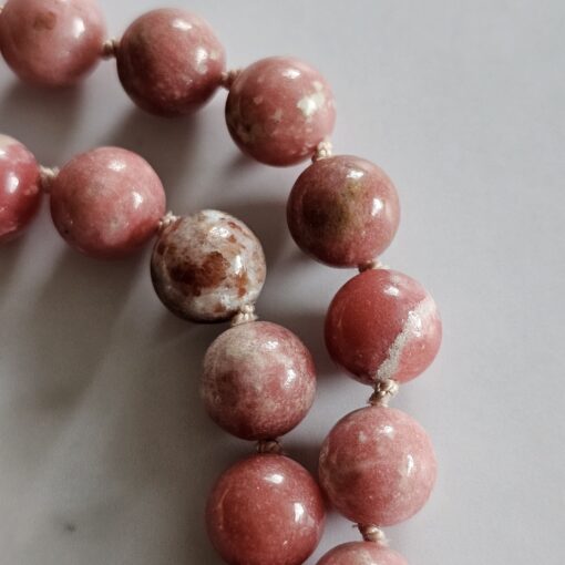Thulit (Mangan-Zoisit) -Mala (1) mit Thulit-Anhänger und Armband – Bild 19