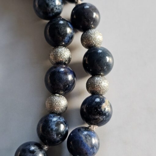 Dumortierit-Mala (1) mit Dumortierit-Donut und Armband – Bild 20