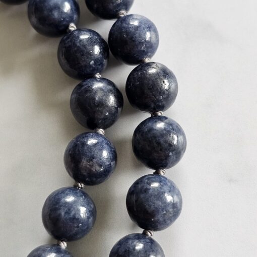 Saphir-Mala mit Edelstahlanhänger und Armband – Bild 20