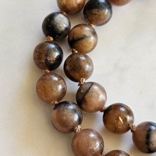 Chiastolith (Andalusit) -Mala mit Chiastolith-Anhänger und Armband – Bild 21