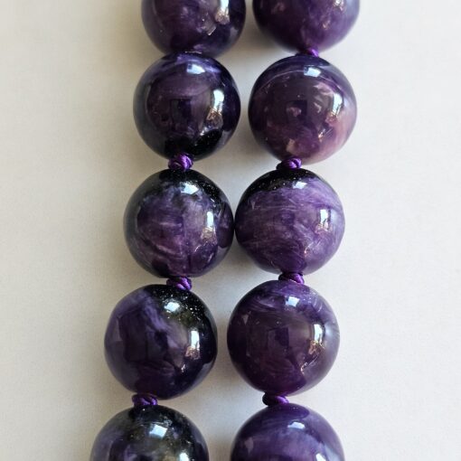 Charoit-Mala (1) mit Charoit-Anhänger und Armband – Bild 22