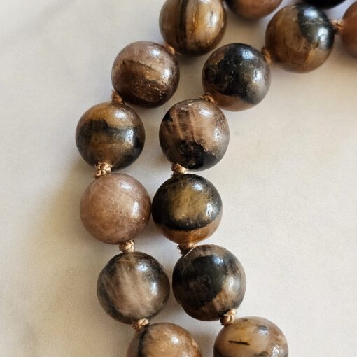 Chiastolith (Andalusit) -Mala mit Chiastolith-Anhänger und Armband – Bild 22