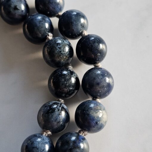 Dumortierit-Mala (1) mit Dumortierit-Donut und Armband – Bild 23