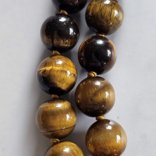 Tigeraugen-Messing-Mala mit Tigeraugen-Anhänger und Armband – Bild 25