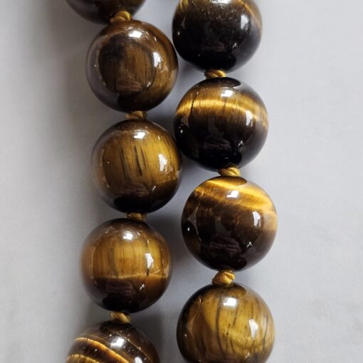 Tigeraugen-Messing-Mala mit Tigeraugen-Anhänger und Armband – Bild 26