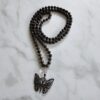 Phlogopit-Mala mit kupferfarbenem Anhänger