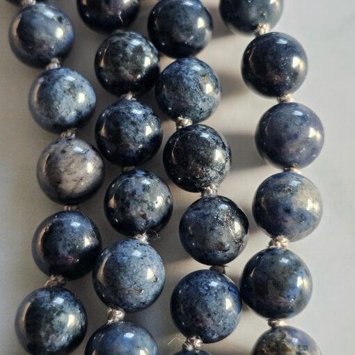 Dumortierit-Mala (1) mit Dumortierit-Donut und Armband – Bild 2