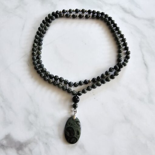 Eldarit („Kabambastein“) -Mala mit Eldarit-Anhänger und Armband – Bild 3