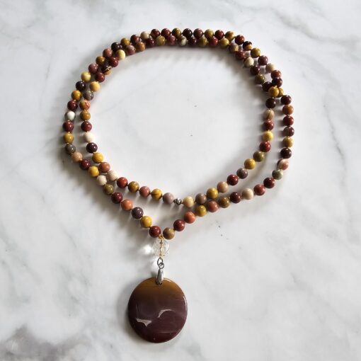 Mookait-Mala mit Mookait-Anhänger und Armband – Bild 3