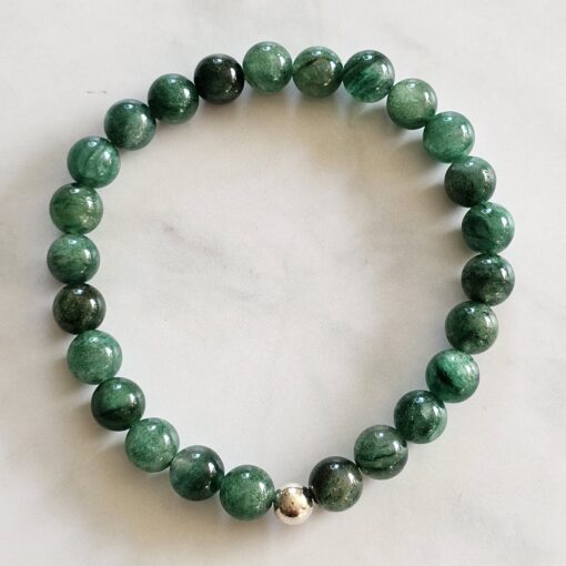 Fuchsit-Mala mit Fuchsit-Anhänger und Armband – Bild 4