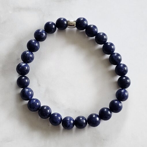 Sodalith-Mala (1) mit Sodalith-Anhänger und Armband – Bild 4