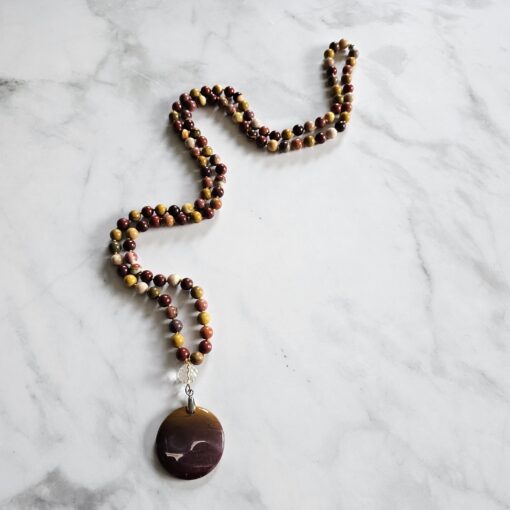 Mookait-Mala mit Mookait-Anhänger und Armband – Bild 6