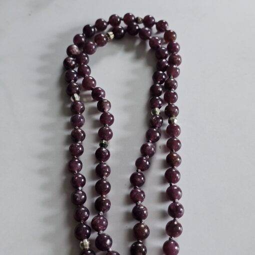 Lepidolith-Mala (2) mit Lepidolith-Anhänger – Bild 11