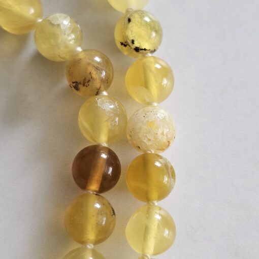 Opal (gelb) -Mala mit Seidenquaste – Bild 16