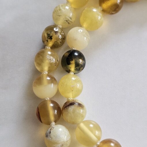 Opal (gelb) -Mala mit Seidenquaste – Bild 17