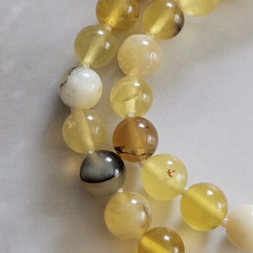 Opal (gelb) -Mala mit Seidenquaste – Bild 18
